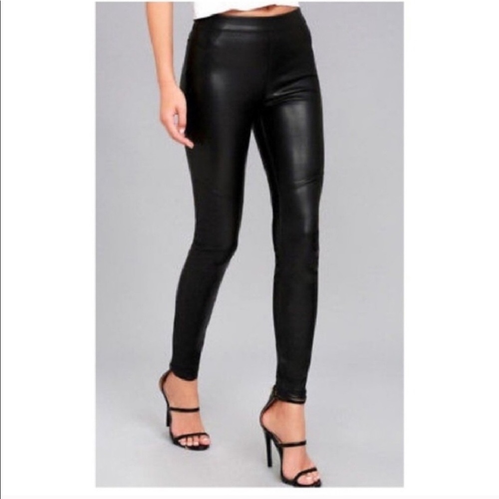 Free People leather leggings